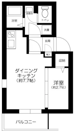 The Residence Nihonbashi - Floor Plan - ["Tile Flooring", "Home Door"]