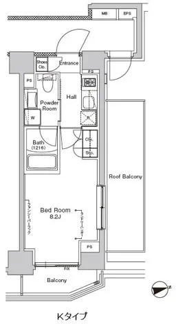 Proud Flat Monzennakacho V - Floor Plan - []