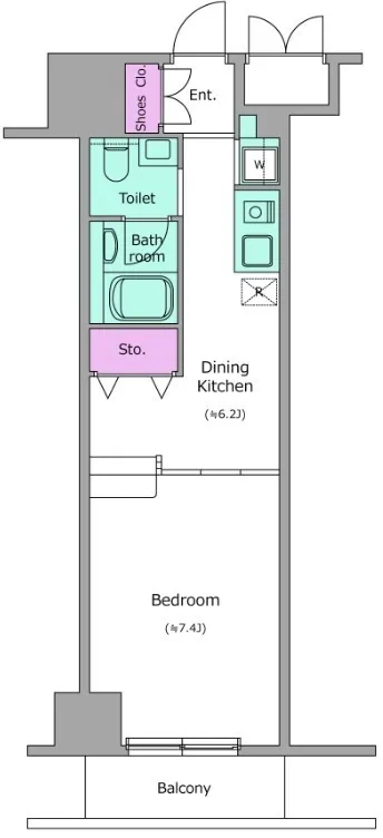 Residia Ueno Okachimachi - Floor Plan - []