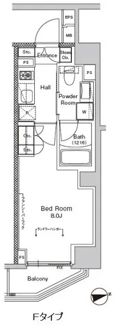 Proud Flat Monzennakacho V - Floor Plan - []