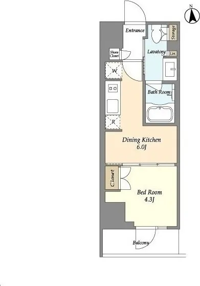 La Sante Ueno - Floor Plan - ["Rectangle", "Font", "Parallel"]
