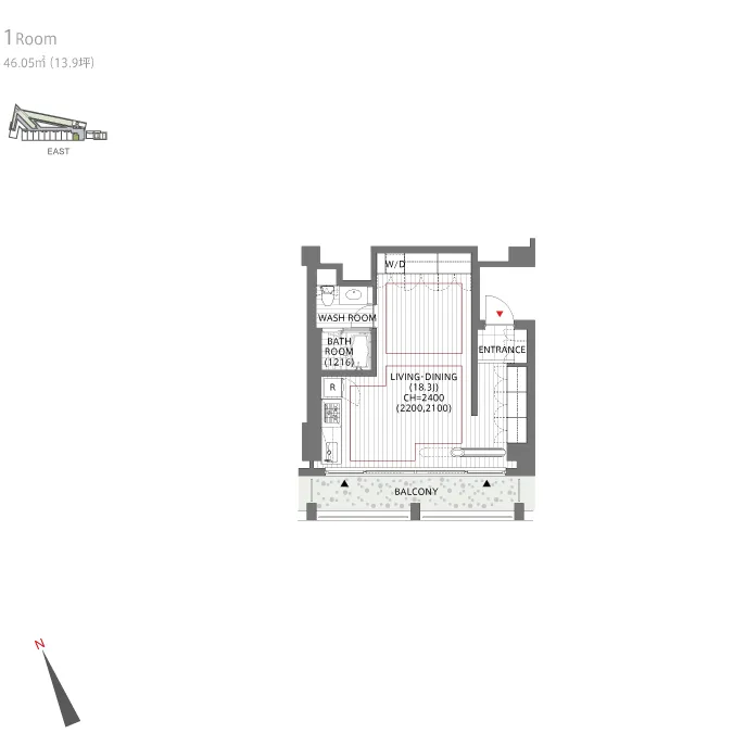 Omotesando Hills Zelkova Terrace - Floor Plan - ["Rectangle", "Parallel", "Font"]