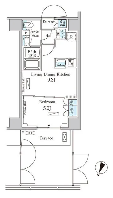 Park Axis Otsuka South Residence - Floor Plan - ["Rectangle", "Font", "Material property"]