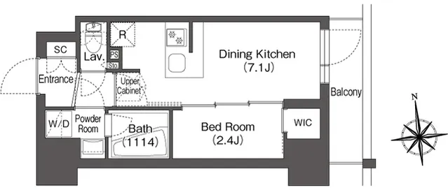 Comforia Oji - Floor Plan - ["Rectangle", "Font", "Parallel"]