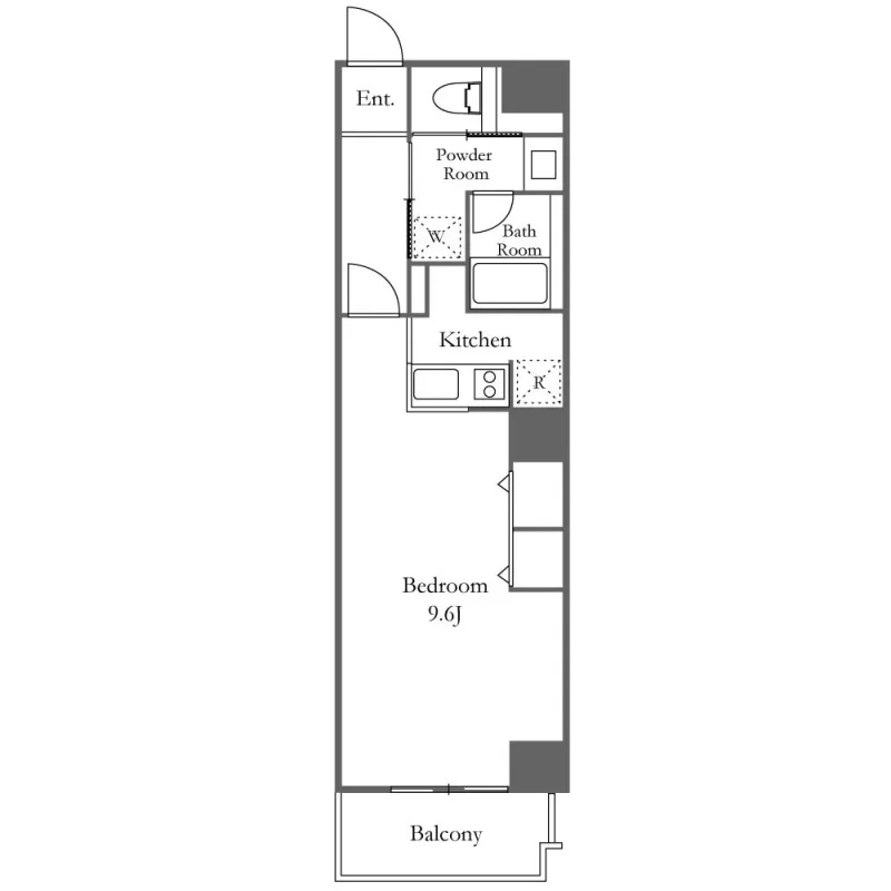 Roppongi View Tower - Floor Plan - ["Rectangle", "Font", "Parallel"]