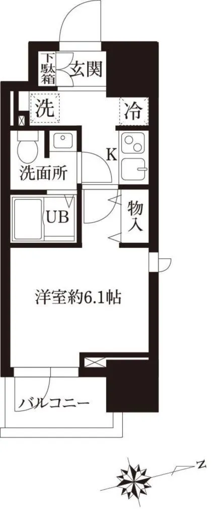 Residia Omori II - Floor Plan - ["Rectangle", "Font", "Parallel"]