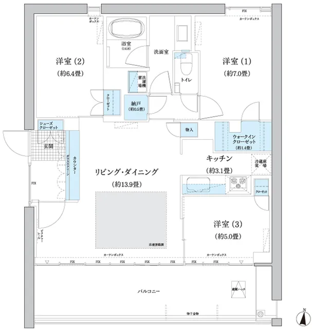 Gardenier Kinuta WEST - Floor Plan - ["Product", "Rectangle", "Parallel"]