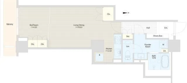 Ebisu Garden Terrace - Floor Plan - ["Wood flooring", "Floor plan", "Laminate flooring"]