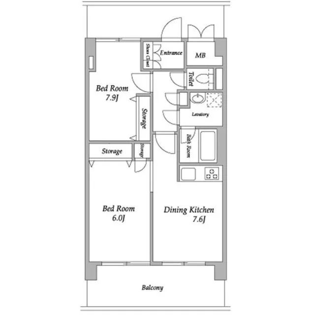 Comforia Higashishinagawa - Floor Plan - ["Rectangle", "Schematic", "Parallel"]