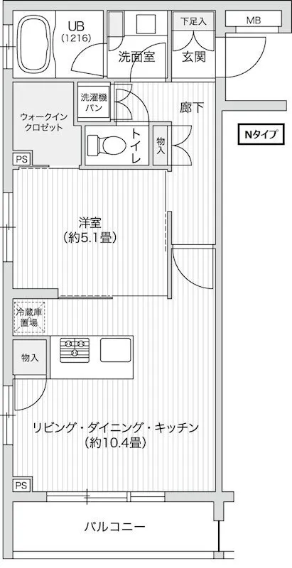 Residia Sasazuka II - Floor Plan - ["Rectangle", "Font", "Parallel"]