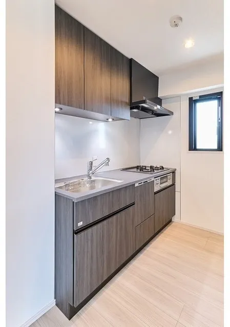 BPR Residence Higashi Nippori - Interior - ["Kitchen", "Flooring", "Major appliance"]