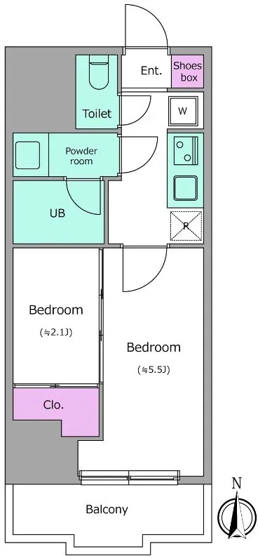 Due Kameido III - Floor Plan - []