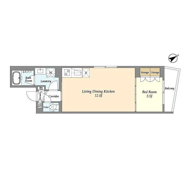 Well Square Ism Ebisu - Floor Plan - ["Rectangle", "Parallel", "Font"]