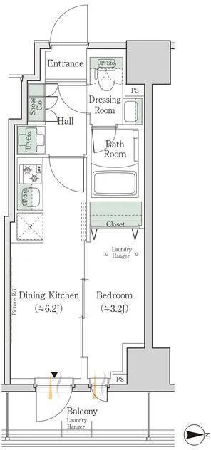 One Roof Residence Shin-Okachimachi - Floor Plan - ["Diagram", "Plan", "Floor plan"]
