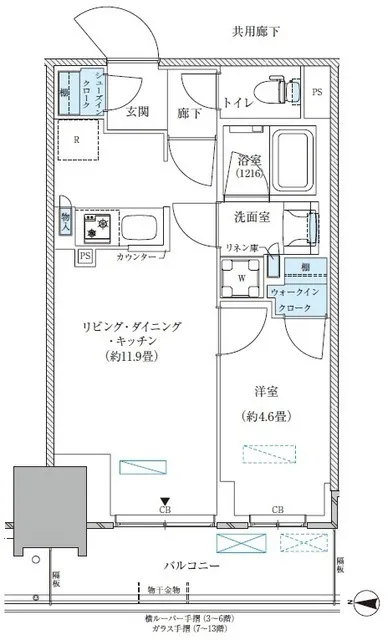 Park Axis Nishi-Ojima Comfort Square - Floor Plan - ["Plan", "Diagram", "Floor plan"]