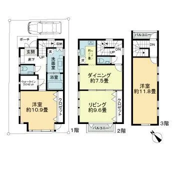 5-3-5 Kamimeguro, Meguro-Ku, Tokyo - Floor Plan - ["Map", "Rectangle", "Font"]