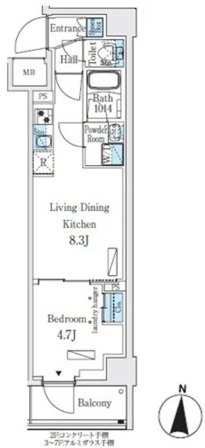 Prime Bliss Honjo Azumabashi - Floor Plan - []