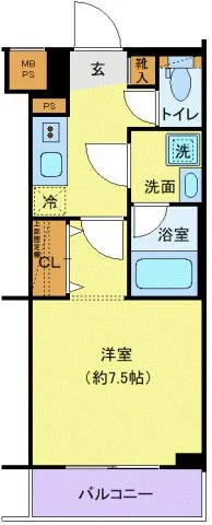 Crevista Tokiwadai - Floor Plan - ["Apartment", "Tile Flooring", "Geraniums"]