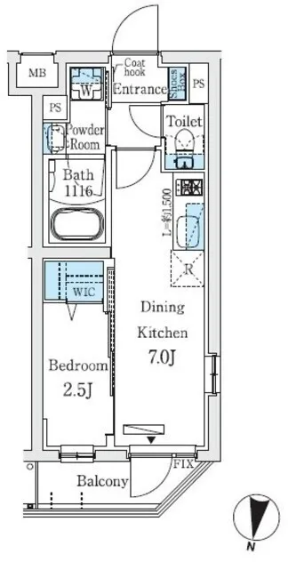 Prime Bliss Nakano Fujimicho II - Floor Plan - []