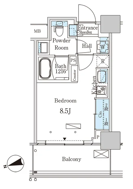 Park Axis Otsuka Station Gate Tower - Floor Plan - ["Floor plan", "Plan", "Text"]