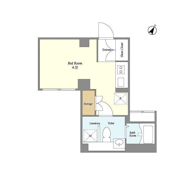 Zinnia Fudomae - Floor Plan - ["Rectangle", "Parallel", "Schematic"]
