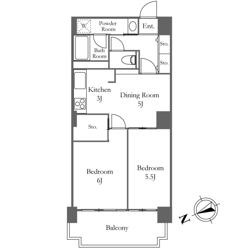 Roppongi View Tower - Floor Plan - ["Rectangle", "Font", "Slope"]