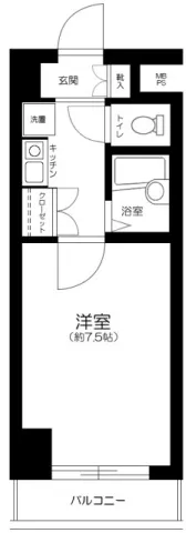 Excelia Bunkyo Ikenohata - Floor Plan - ["Home Door"]
