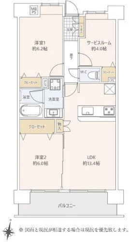 Lions Mansion Kawagoe Station East Room 1202