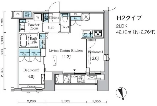 Primal Central MINATO - Floor Plan - ["White", "Plan", "Diagram"]
