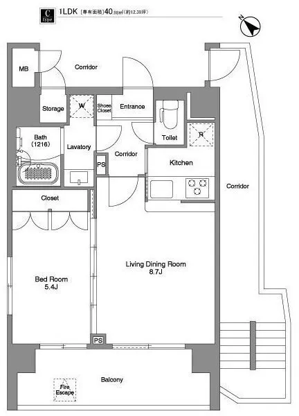 Comforia Hatagaya - Floor Plan - ["Diagram", "Plan", "Floor plan"]