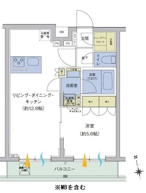 Asylum Court Shinagawa Nakanobu - Floor Plan - ["White", "Diagram", "Plan"]