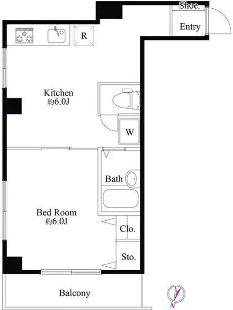 No. 6 Hokushin Building - Floor Plan - ["White"]