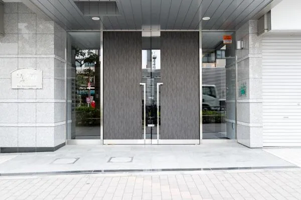 In Front Of Prair Douk Kiba Station - Exterior - ["Door", "Home Door", "Household hardware"]