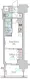 Brillia Ist Ueno Inaricho - Floor Plan - ["Rectangle", "Font", "Parallel"] thumbnail