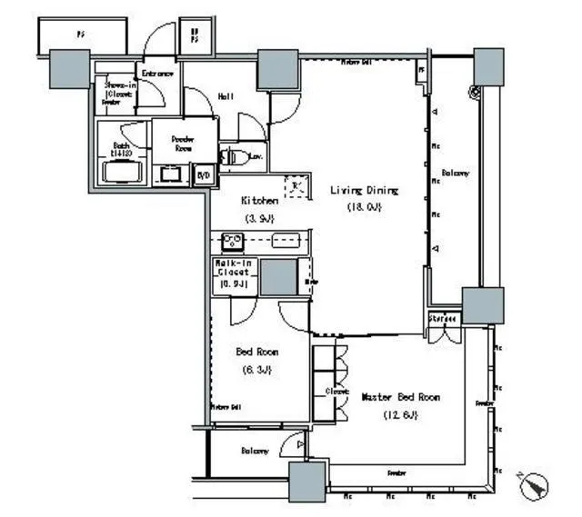 The Tokyo Towers Midtower - Floor Plan - ["Floor plan", "Plan", "Text"]