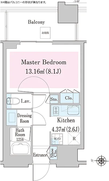 Nakano Station Residence - Floor Plan - ["White", "Floor plan"]
