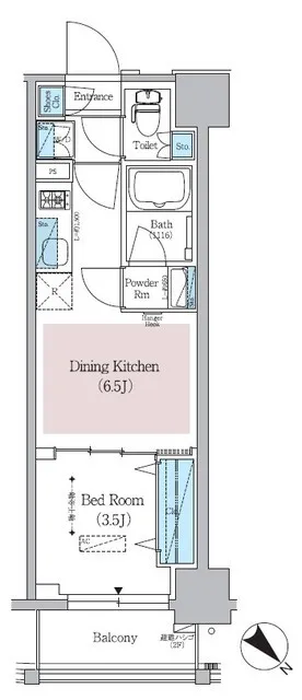 Urbanex Nihonbashi Yokoyamacho - Floor Plan - ["Rectangle", "Font", "Parallel"]