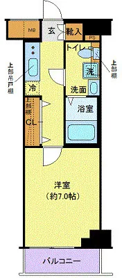 Clevista Toyosu Bayside II - Floor Plan - ["Apartment", "Tile Flooring"]