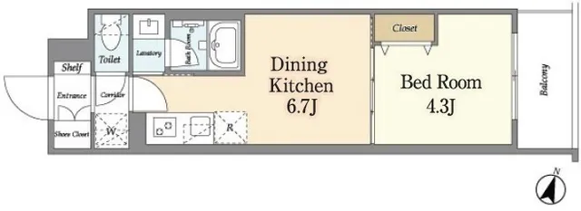 MFPR Court Minami Otsuka - Floor Plan - []