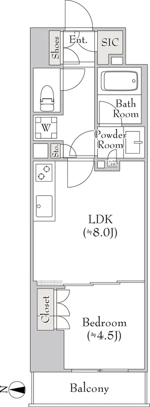 Lumiec Kinshicho - Floor Plan - []