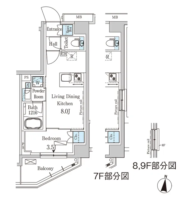 Park Axis Kiba Canal East - Floor Plan - ["Floor plan", "Plan", "Diagram"]