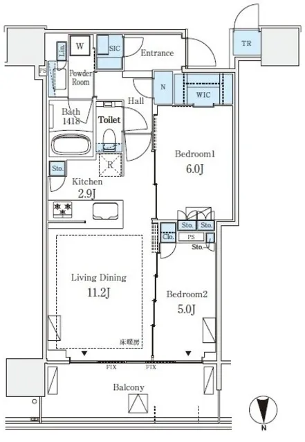 Grand City Tower Tsukishima - Floor Plan - ["Diagram", "Plan", "Floor plan"]