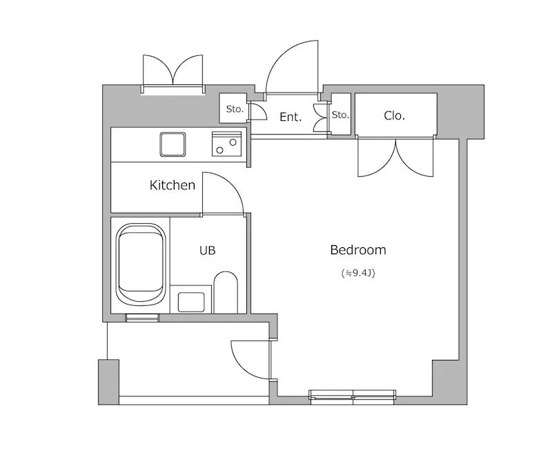 Garden I'Ll Yotsuya - Floor Plan - ["Rectangle", "Parallel", "Font"]
