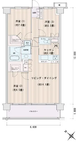 Esty Maison Toyosu Residence - Floor Plan - ["Plan", "Floor plan"]