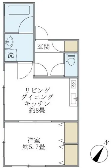 Green Leaf Sugamo - Floor Plan - ["White", "Plumbing fixture", "Diagram"]