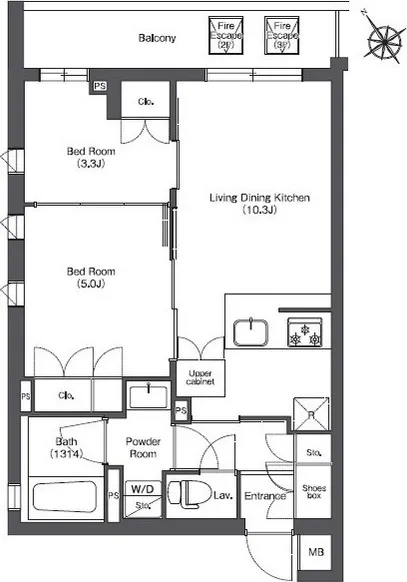 Comforia Fudomae - Floor Plan - ["Floor plan", "Plan", "Diagram"]