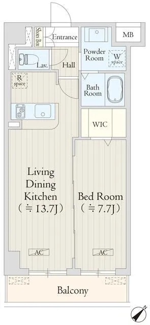 AVENIR Shibuya Honmachi - Floor Plan - ["Rectangle", "Font", "Parallel"]
