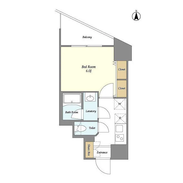 Rivere Shiba Park - Floor Plan - ["Rectangle", "Slope", "Parallel"]