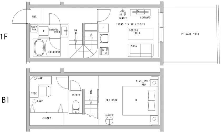 Hmlet Nakano Sakaue - Floor Plan - ["Diagram", "Technical drawing", "Plan"]