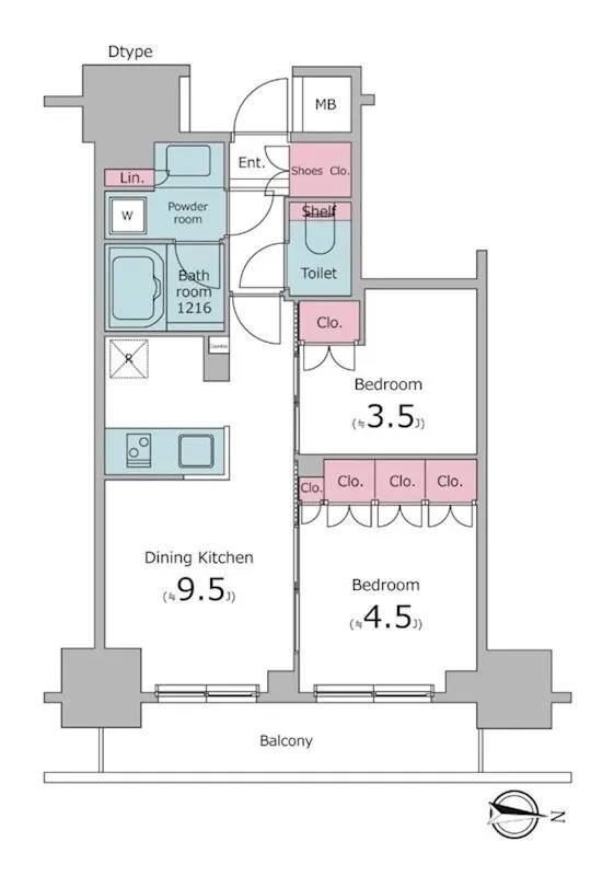 Crevia Kinshicho Garden Coast - Floor Plan - ["Rectangle", "Schematic", "Map"]